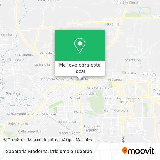 Sapataria Moderna mapa
