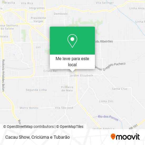 Cacau Show mapa