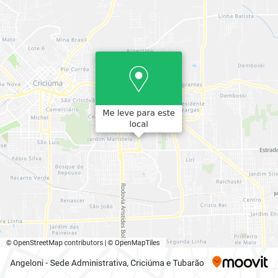 Angeloni - Sede Administrativa mapa