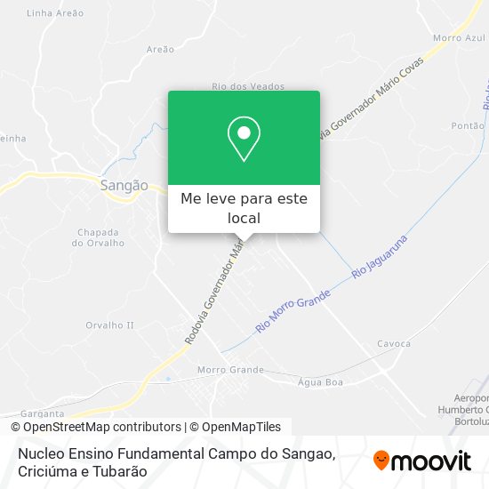 Nucleo Ensino Fundamental Campo do Sangao mapa