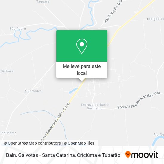 Baln. Gaivotas - Santa Catarina mapa