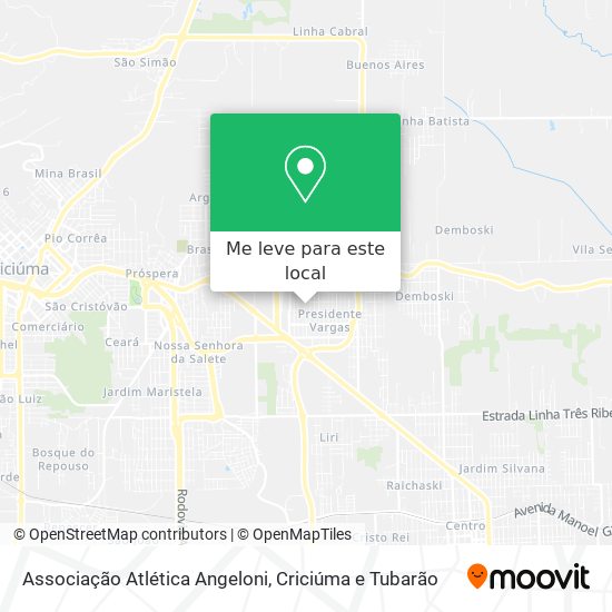 Associação Atlética Angeloni mapa