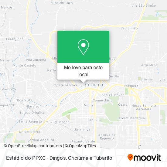 Estádio do PPXC - Dingo's mapa