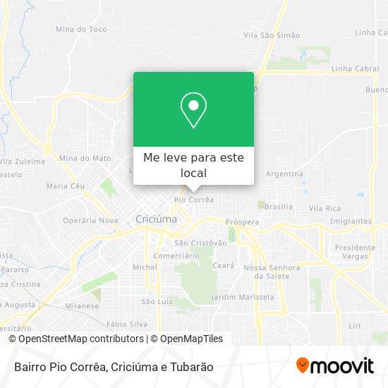 Bairro Pio Corrêa mapa
