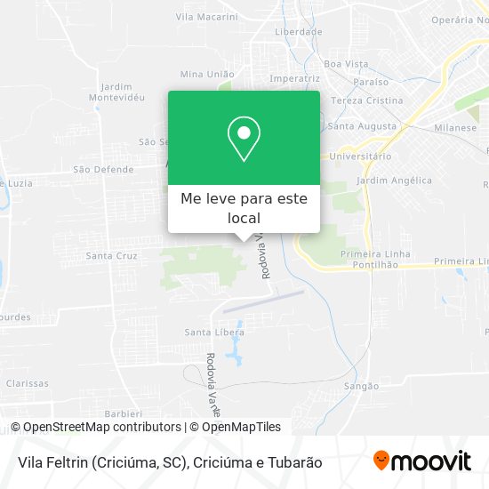 Vila Feltrin (Criciúma, SC) mapa