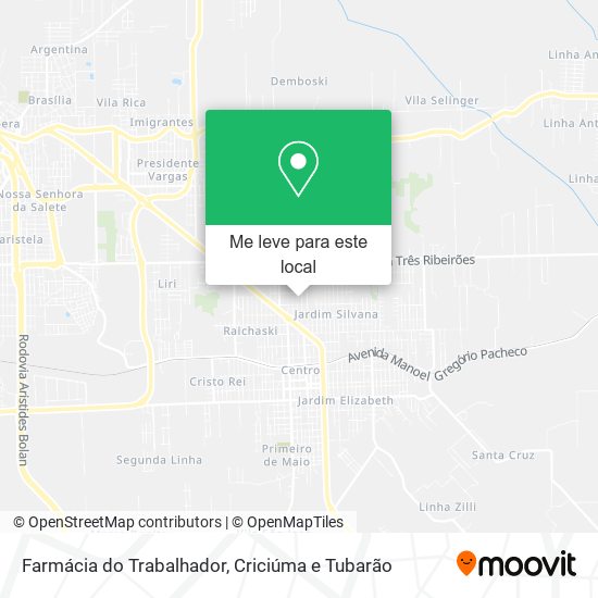 Farmácia do Trabalhador mapa