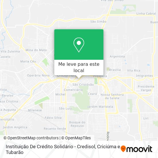 Instituição De Crédito Solidário - Credisol mapa