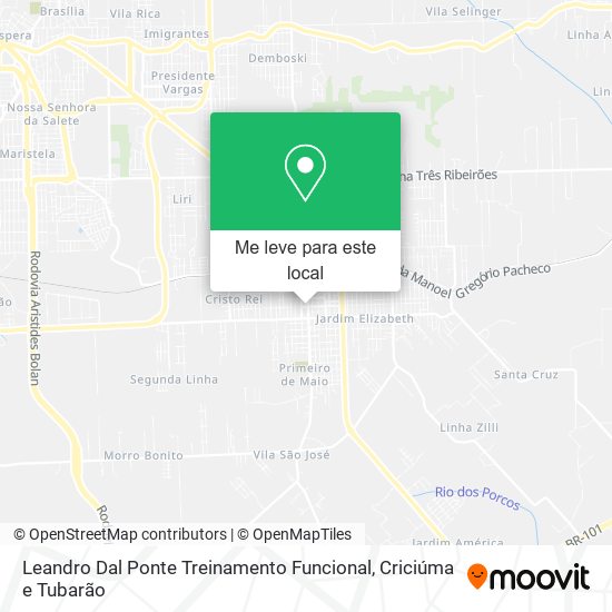 Leandro Dal Ponte Treinamento Funcional mapa