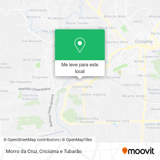 Morro da Cruz mapa