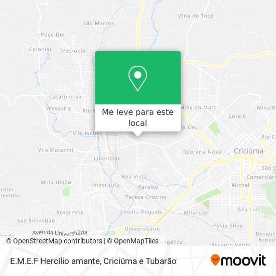 E.M.E.F Hercílio amante mapa