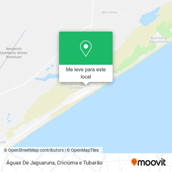 Águas De Jaguaruna mapa