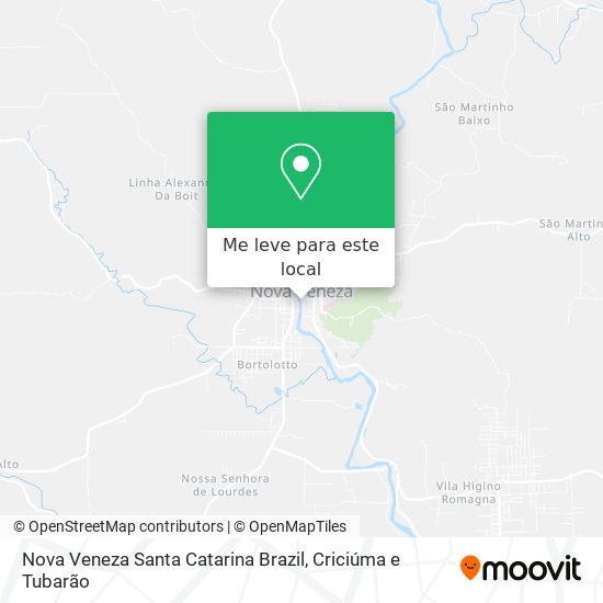 Nova Veneza Santa Catarina Brazil mapa