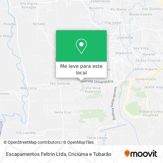 Escapamentos Feltrin Ltda mapa