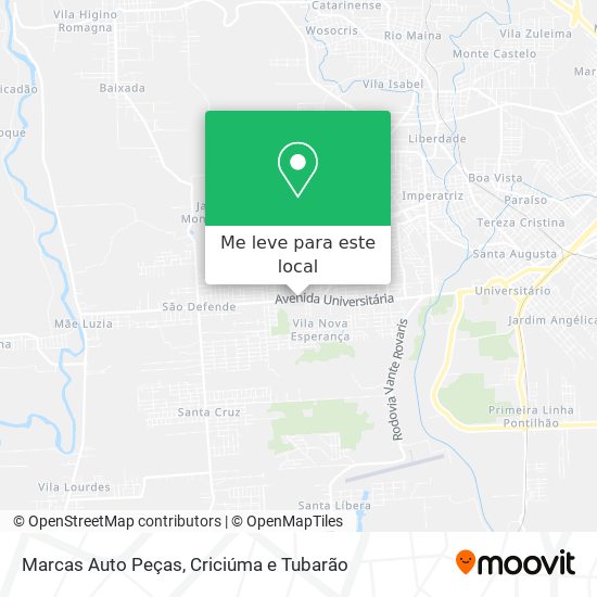 Marcas Auto Peças mapa