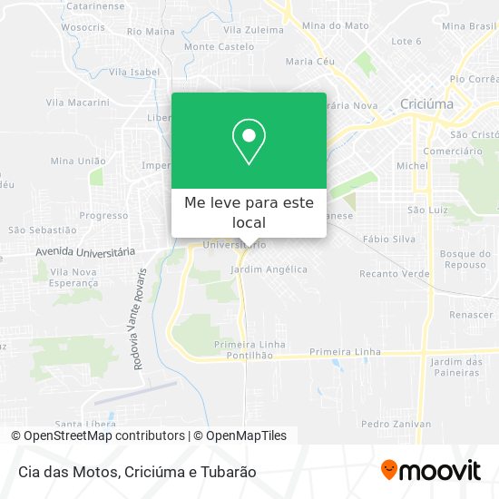 Cia das Motos mapa