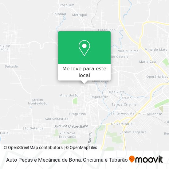 Auto Peças e Mecânica de Bona mapa