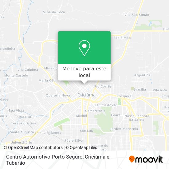 Centro Automotivo Porto Seguro mapa