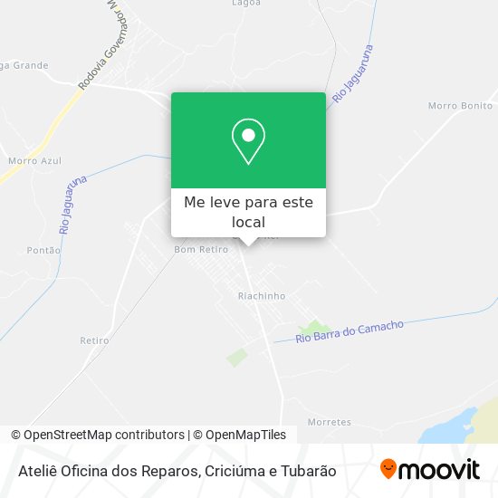 Ateliê Oficina dos Reparos mapa