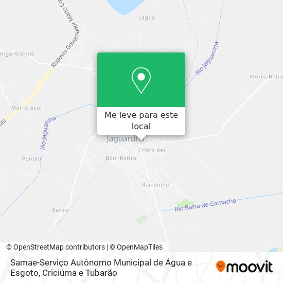Samae-Serviço Autônomo Municipal de Água e Esgoto mapa