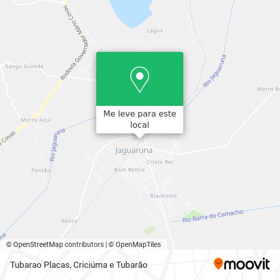Tubarao Placas mapa