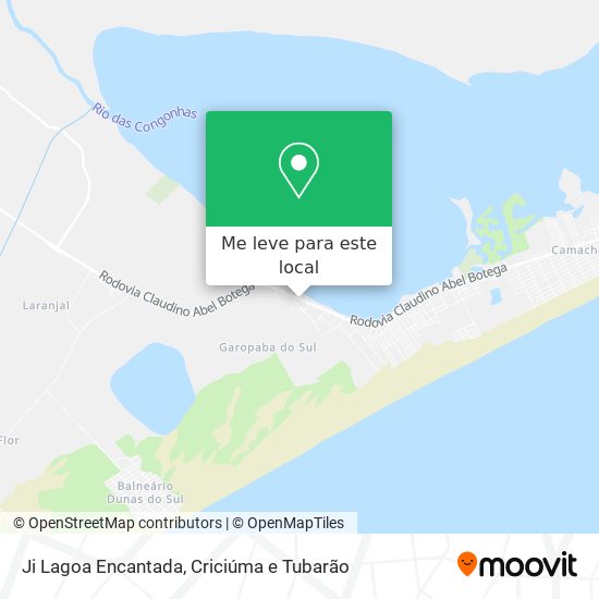 Ji Lagoa Encantada mapa