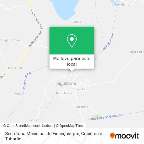 Secretaria Municipal de Finanças-Iptu mapa