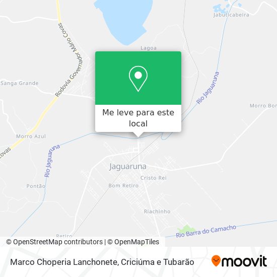 Marco Choperia Lanchonete mapa