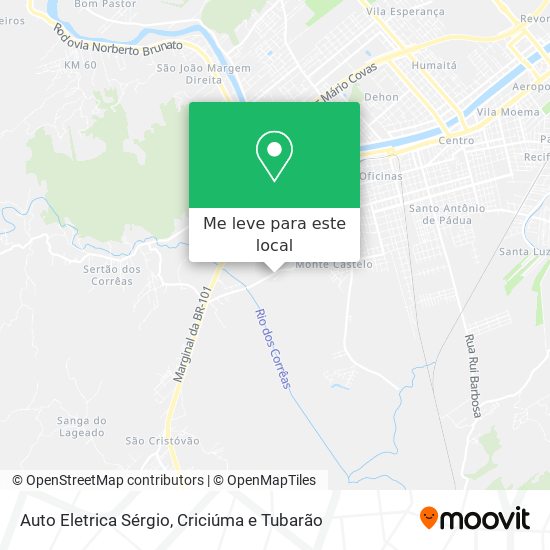 Auto Eletrica Sérgio mapa