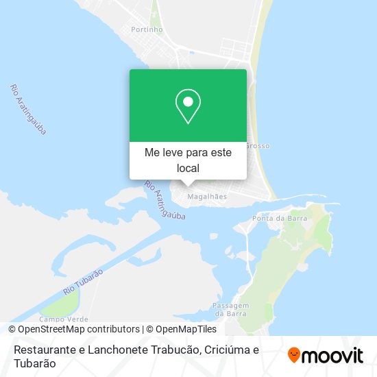 Restaurante e Lanchonete Trabucão mapa