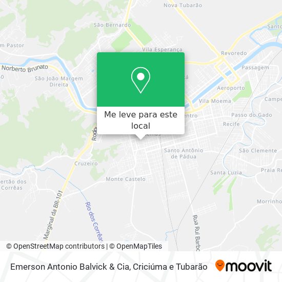 Emerson Antonio Balvick & Cia mapa