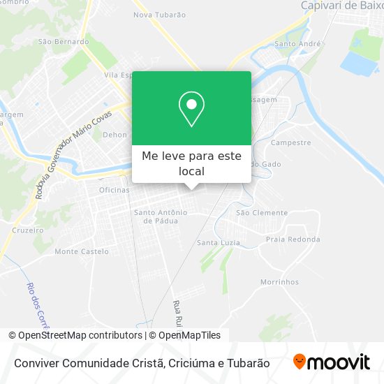 Conviver Comunidade Cristã mapa