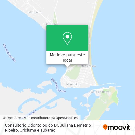 Consultório Odontológico Dr. Juliana Demetrio Ribeiro mapa