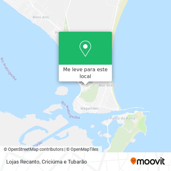 Lojas Recanto mapa