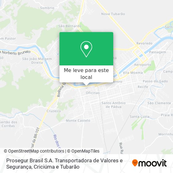 Prosegur Brasil S.A. Transportadora de Valores e Segurança mapa