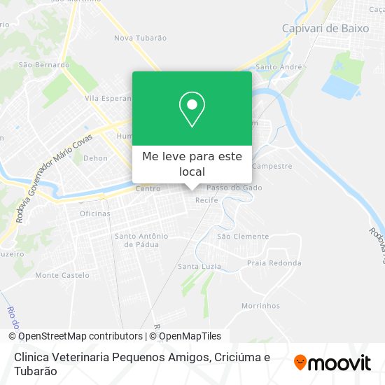 Clinica Veterinaria Pequenos Amigos mapa