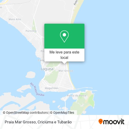 Praia Mar Grosso mapa