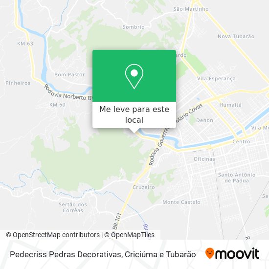 Pedecriss Pedras Decorativas mapa