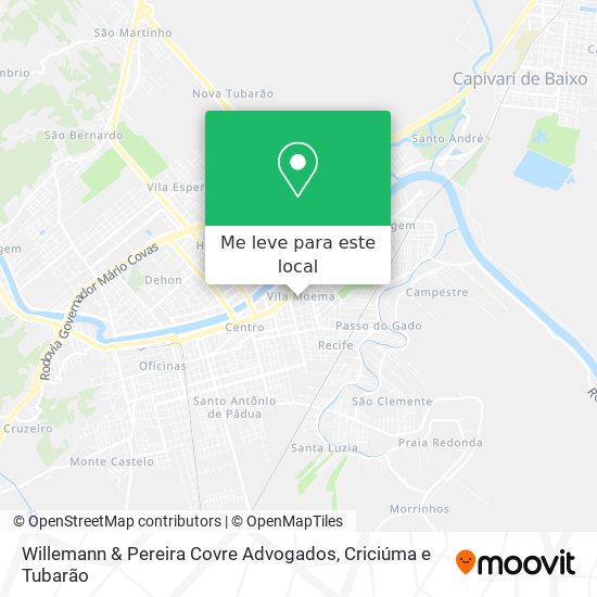 Willemann & Pereira Covre Advogados mapa