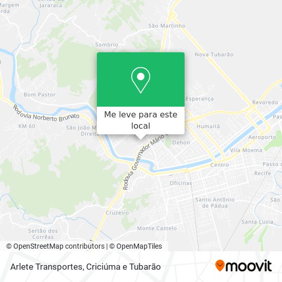 Arlete Transportes mapa
