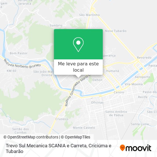 Trevo Sul Mecanica SCANIA e Carreta mapa