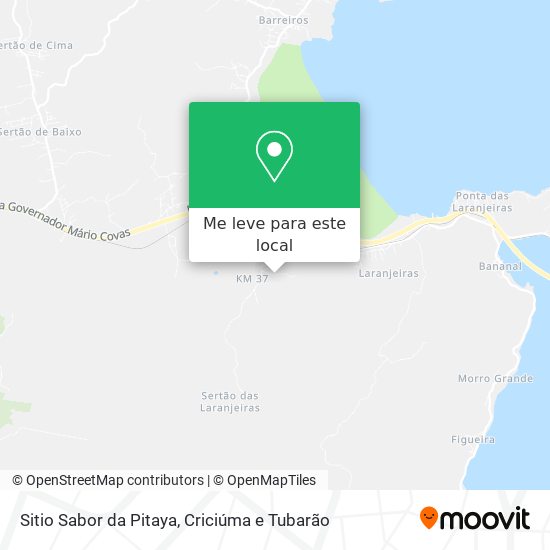 Sitio Sabor da Pitaya mapa