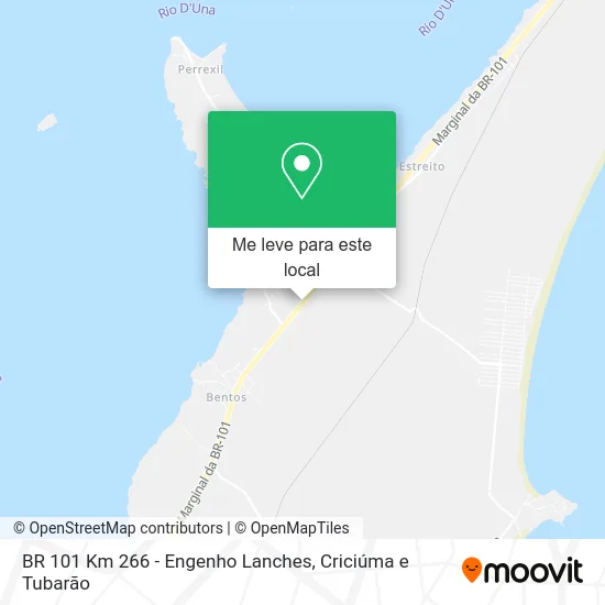 BR 101 Km 266 - Engenho Lanches mapa