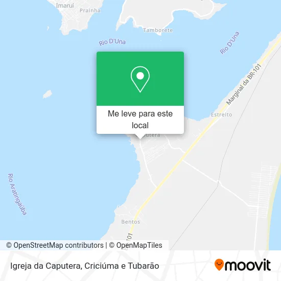 Igreja da Caputera mapa