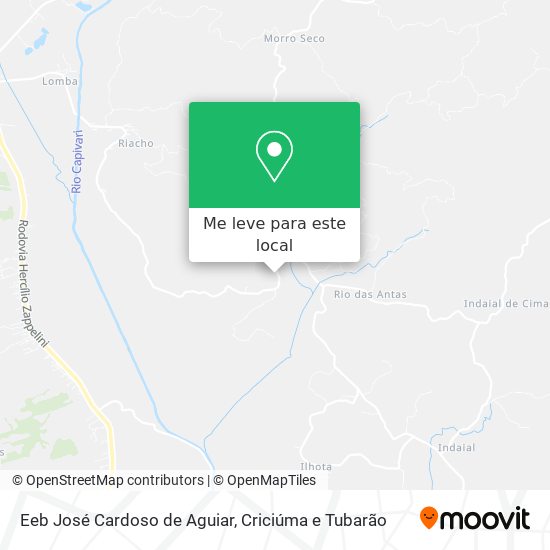 Eeb José Cardoso de Aguiar mapa
