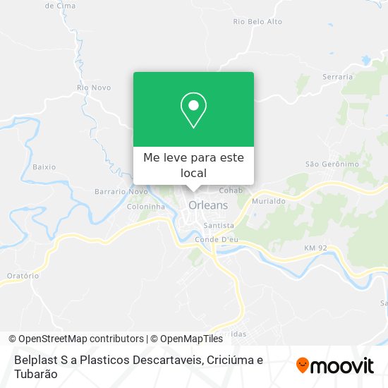 Belplast S a Plasticos Descartaveis mapa