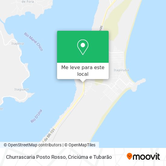 Churrascaria Posto Rosso mapa