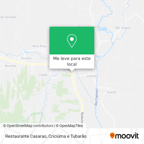 Restaurante Casarao mapa