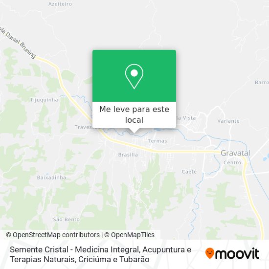 Semente Cristal - Medicina Integral, Acupuntura e Terapias Naturais mapa