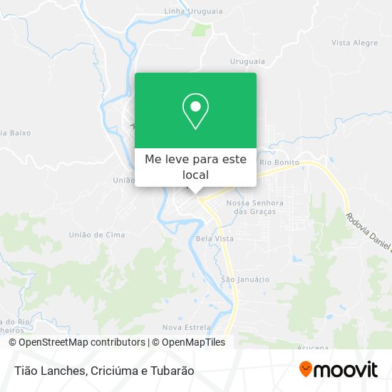 Tião Lanches mapa