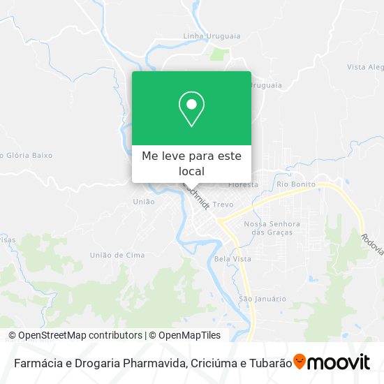 Farmácia e Drogaria Pharmavida mapa